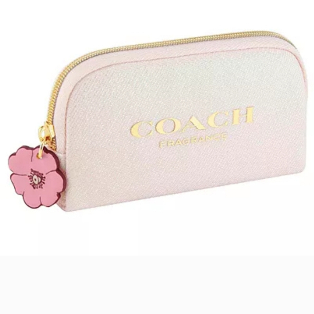 Coach Pink Cosmetic Pouch/ Coin Pouch